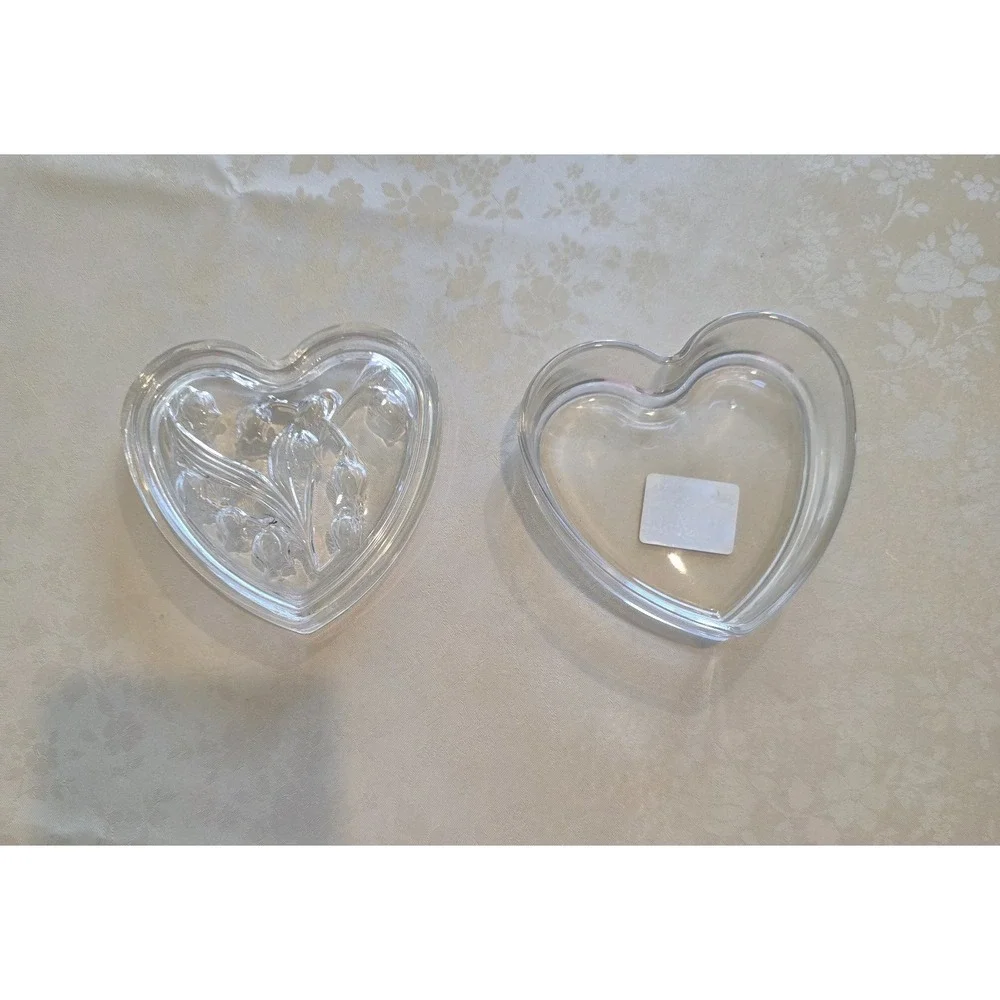 Mikasa Bridal Lily Jewelry Box with Lid Heart Shaped